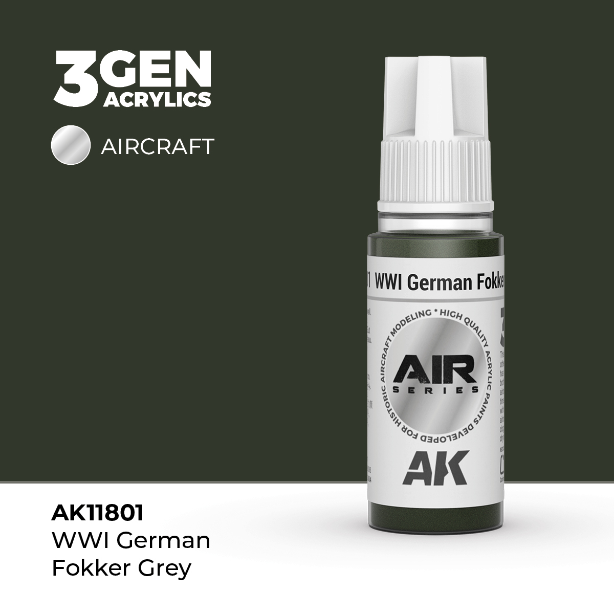 Gris Fokker Alemán 1GM – Air / Aire – 3GEN Pintura Acrilica