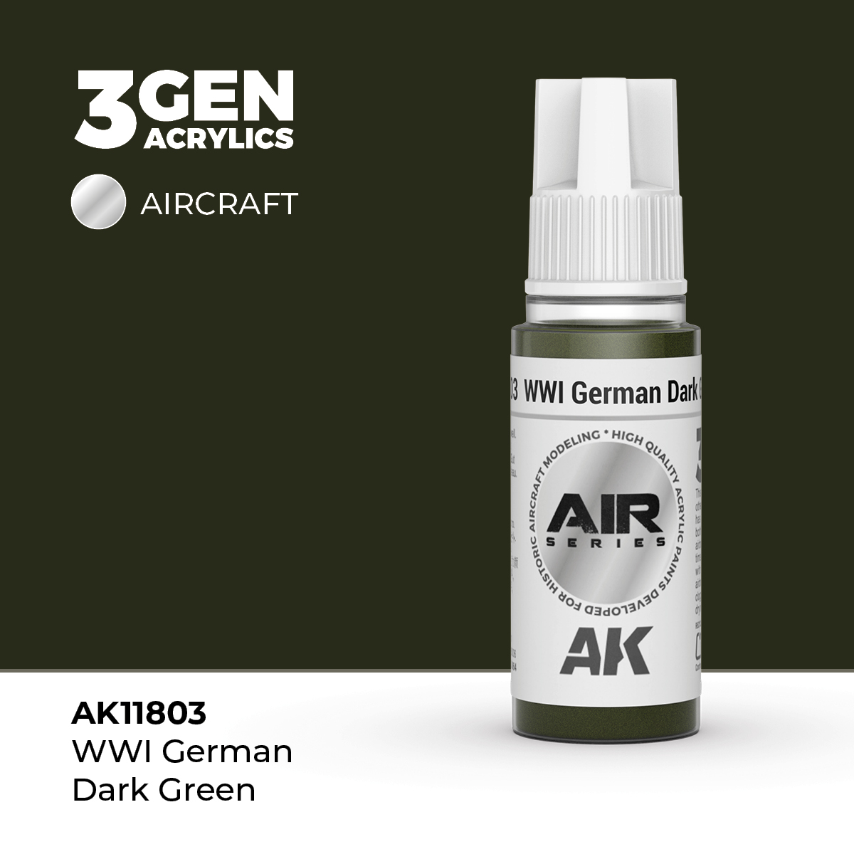Verde Oscuro Alemán 1GM – Air / Aire – 3GEN Pintura Acrilica