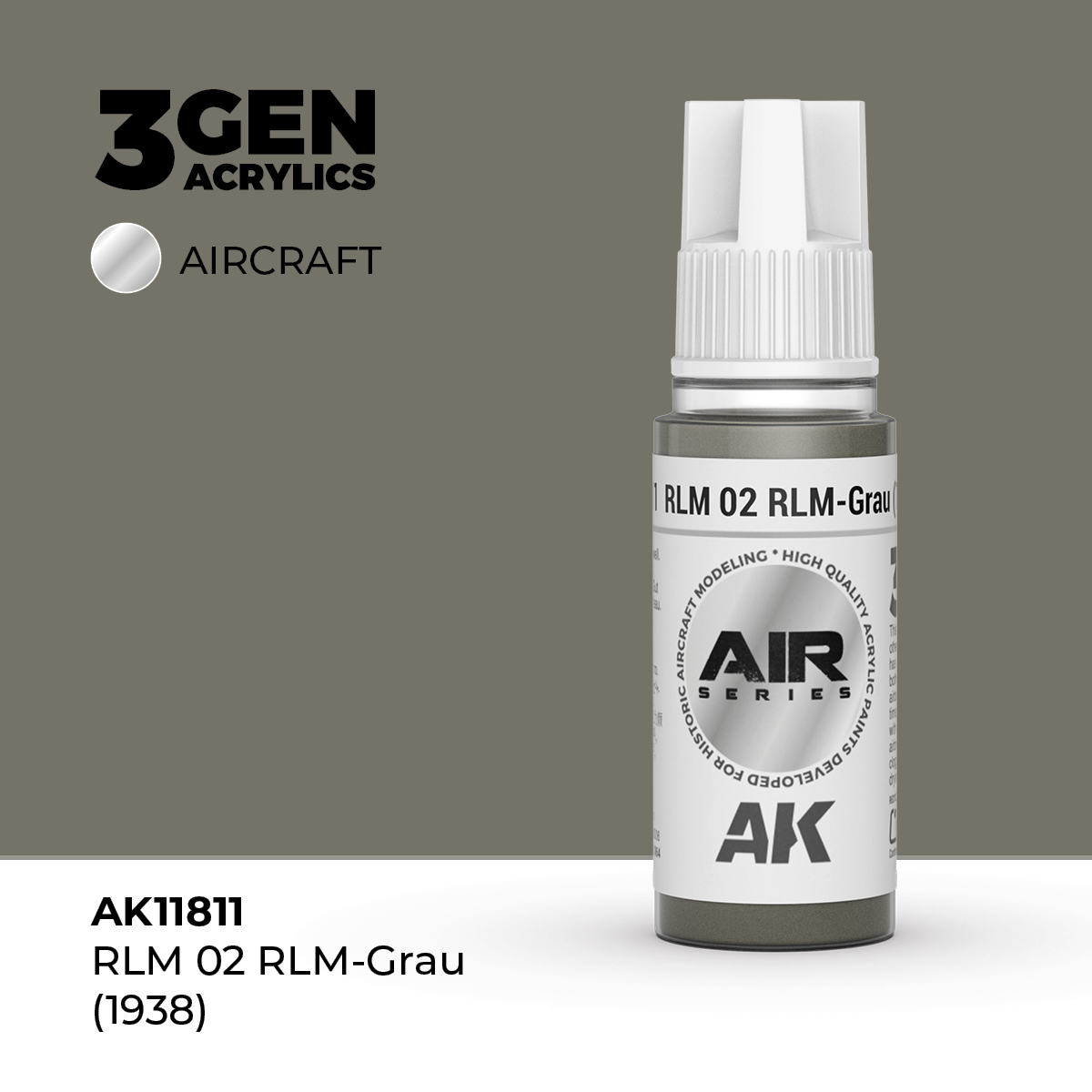 RLM 02 RLM-Grau (1938) – Air / Aire – 3GEN Pintura Acrilica