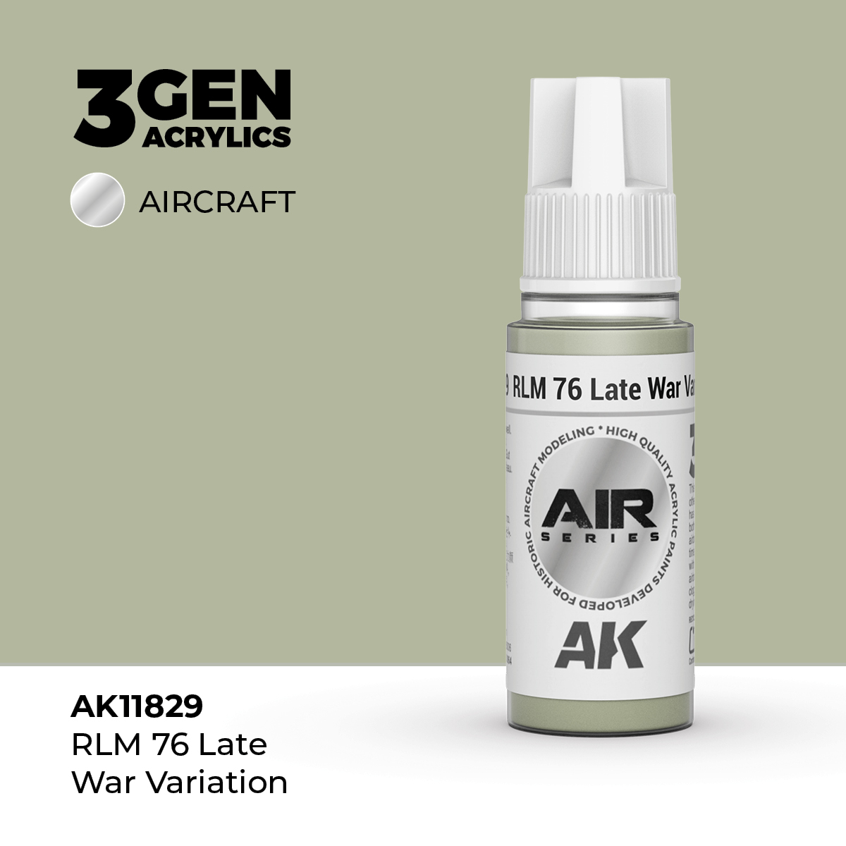 RLM 76 Variante Final de Guerra – Air / Aire – 3GEN Pintura Acrilica