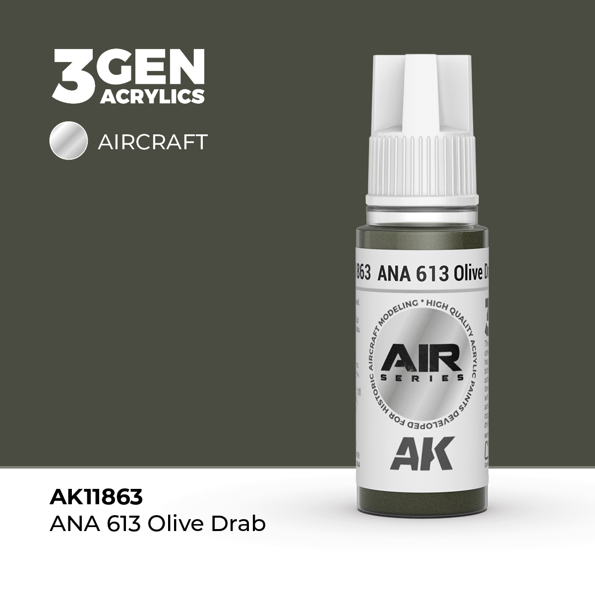 Ana 613 Gris Oliva – Air / Aire – 3GEN Pintura Acrilica
