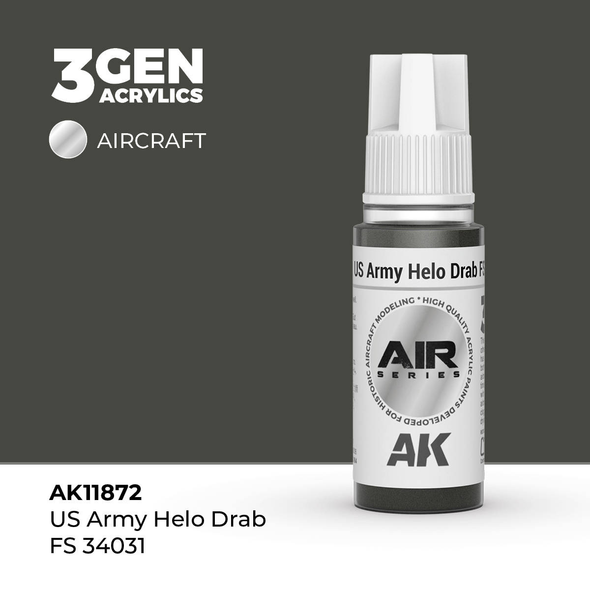 US Army Helo Gris FS 34031 – Air / Aire – 3GEN Pintura Acrilica