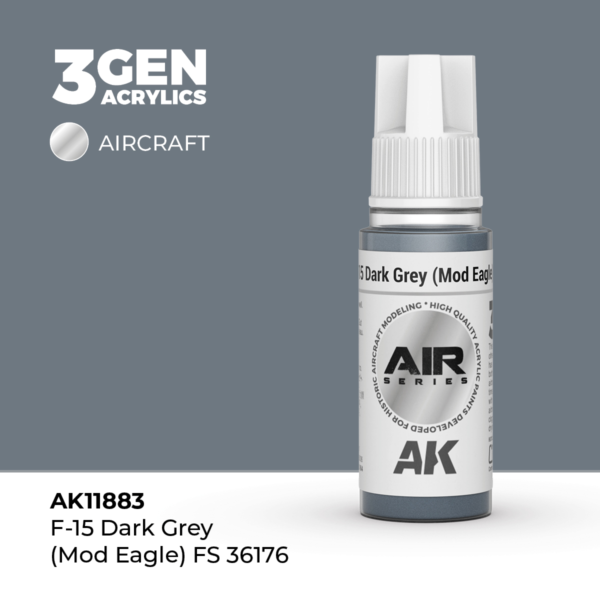 F-15 Gris Oscuro (Mod Eagle) FS 36176 – Air / Aire – 3GEN Pintura Acrilica