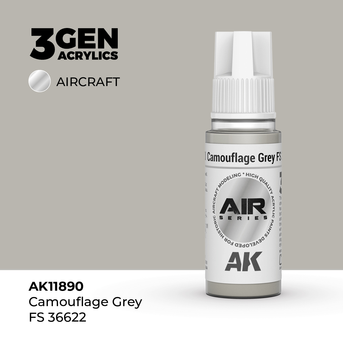 Gris de Camuflaje FS 36622 – Air / Aire – 3GEN Pintura Acrilica
