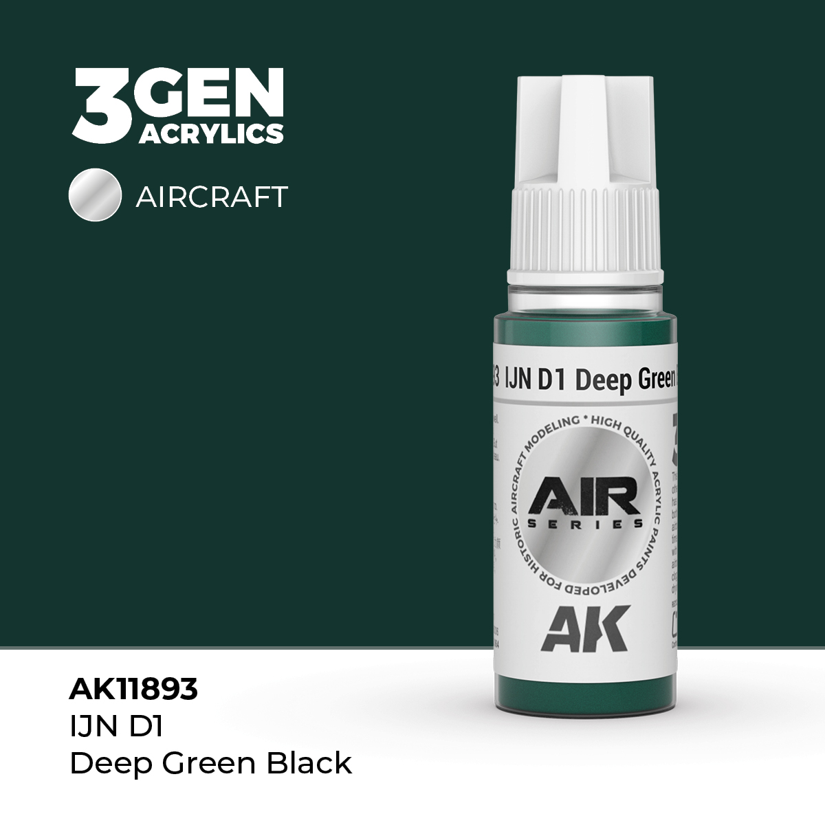IJN D1 Verde Negro Profundo – Air / Aire – 3GEN Pintura Acrilica