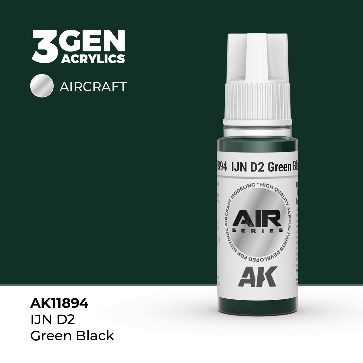 IJN D2 Negro Verdoso – Air / Aire – 3GEN Pintura Acrilica