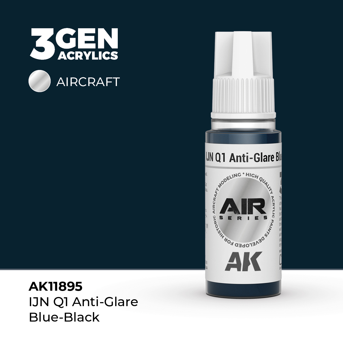 IJN Q1 Azul Negro Antideslumbrante – Air / Aire – 3GEN Pintura Acrilica