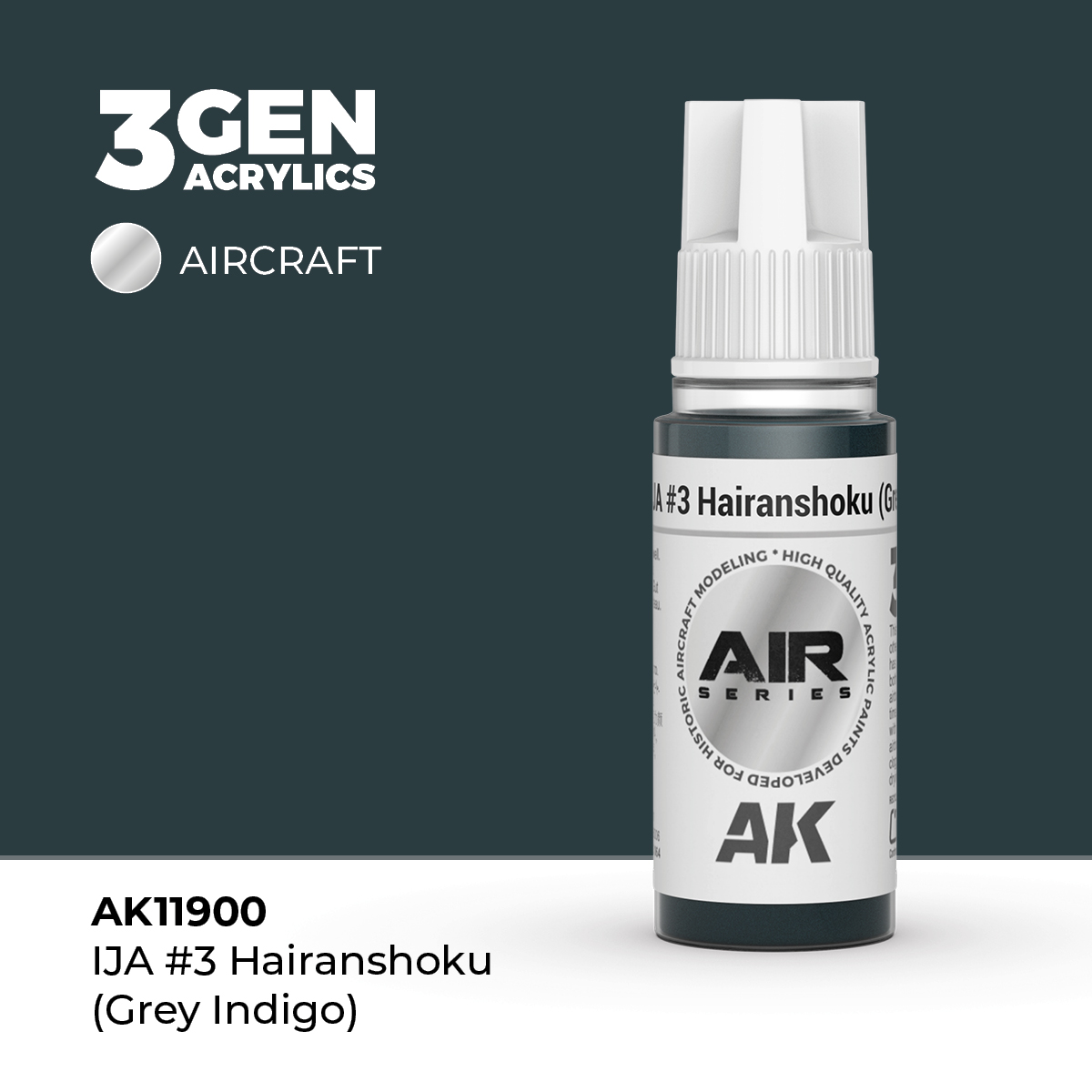 IJA #3 Hair / Aireanshoku (Gris Índigo) – Air / Aire – 3GEN Pintura Acrilica