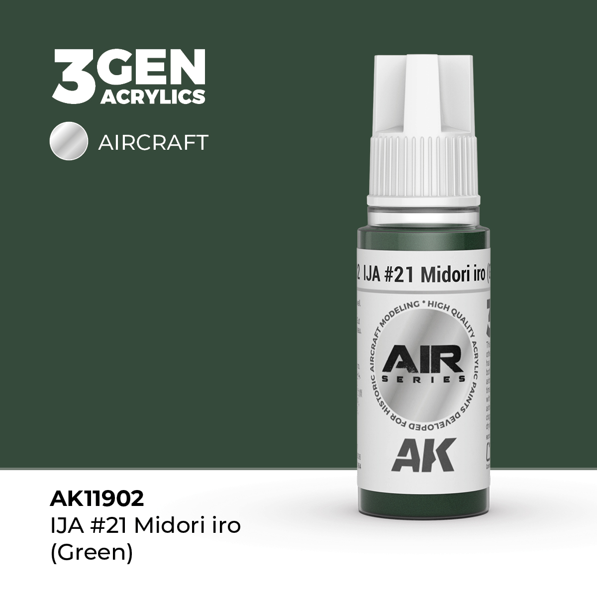 IJA #21 Midori Iro (Verde) – Air / Aire – 3GEN Pintura Acrilica