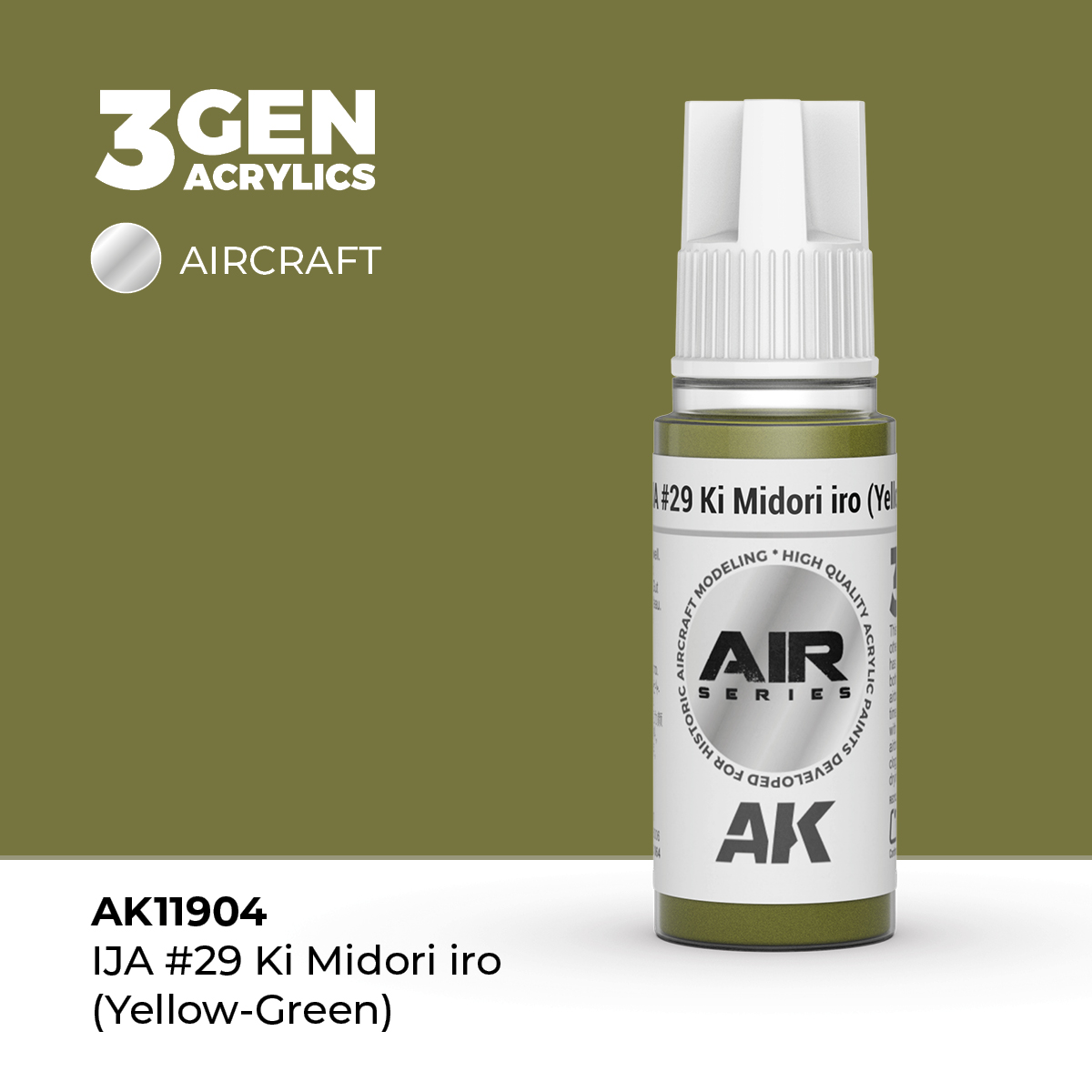 IJA #29 Ki Midori Iro (Verde Amarillento) – Air / Aire – 3GEN Pintura Acrilica