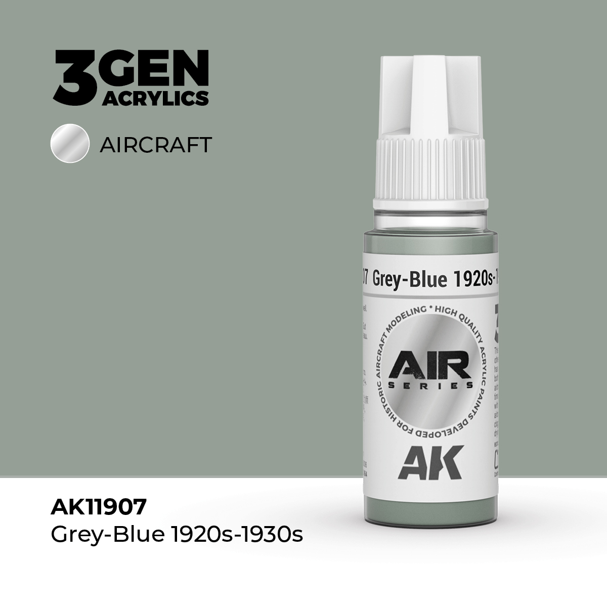 Gris Azulado Años 1920-1930 – Air / Aire – 3GEN Pintura Acrilica