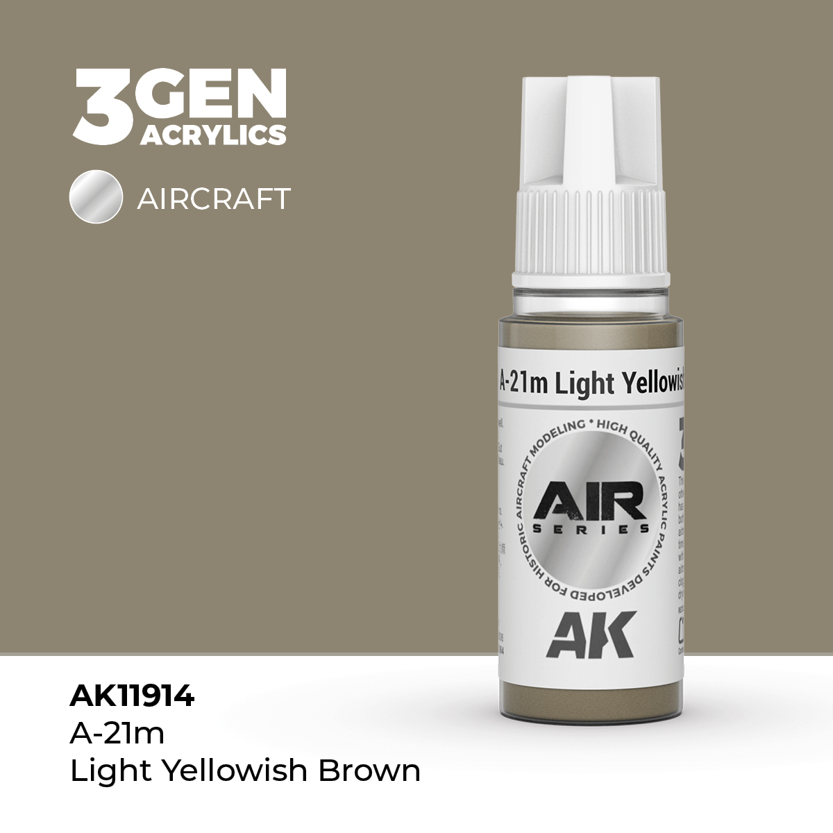 A-21M Marrón Amarillento Claro – Air / Aire – 3GEN Pintura Acrilica