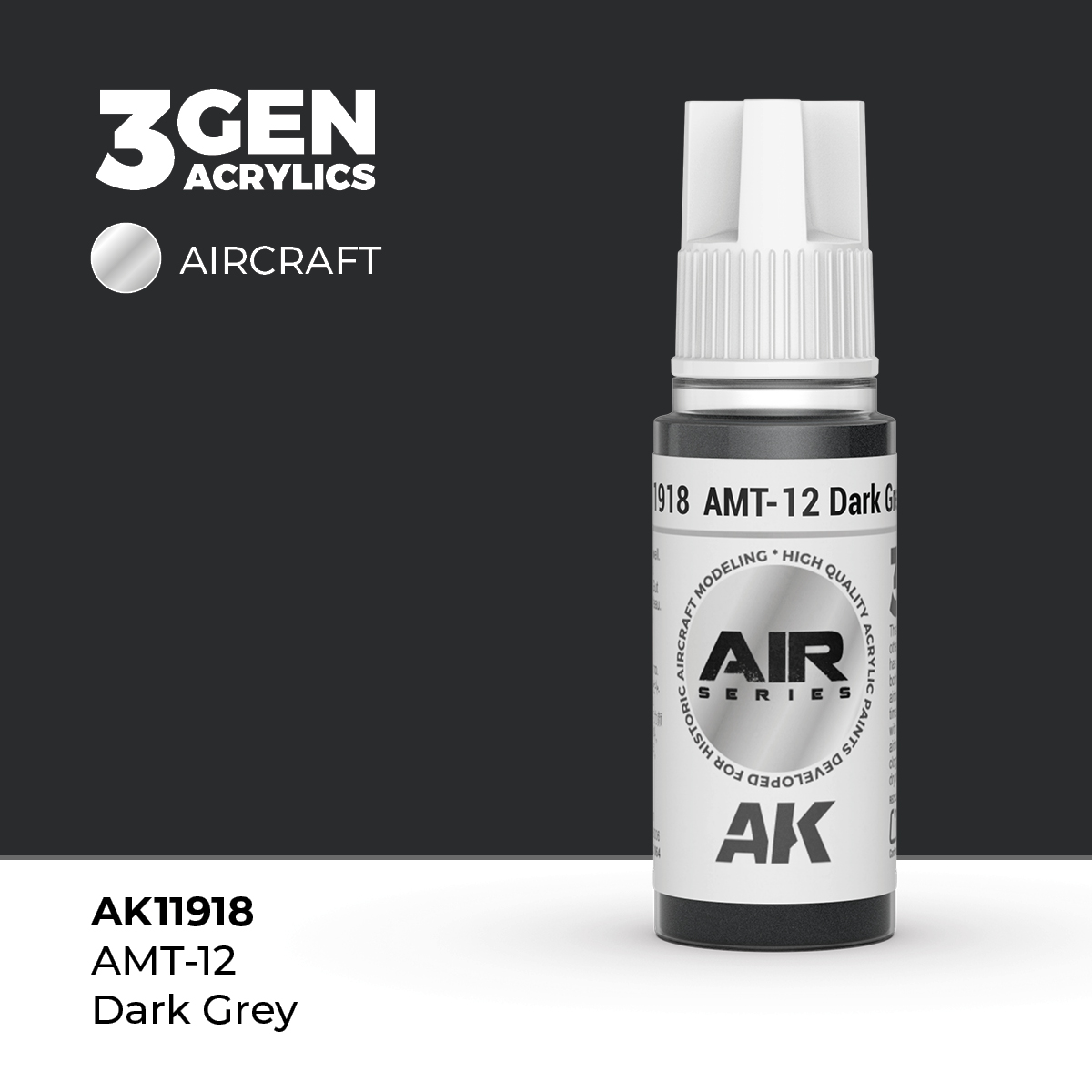 AMT-12 Gris Oscuro – Air / Aire – 3GEN Pintura Acrilica