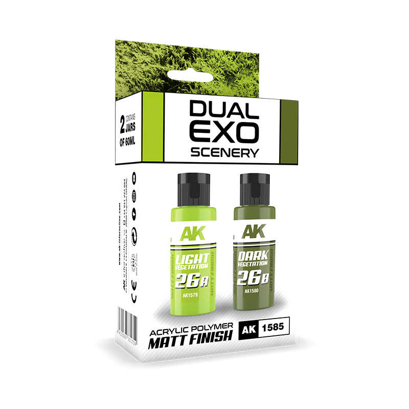 Dual Exo Escenografía Set 26 – 26A Vegetación Clara & 26B Vegetación Oscura