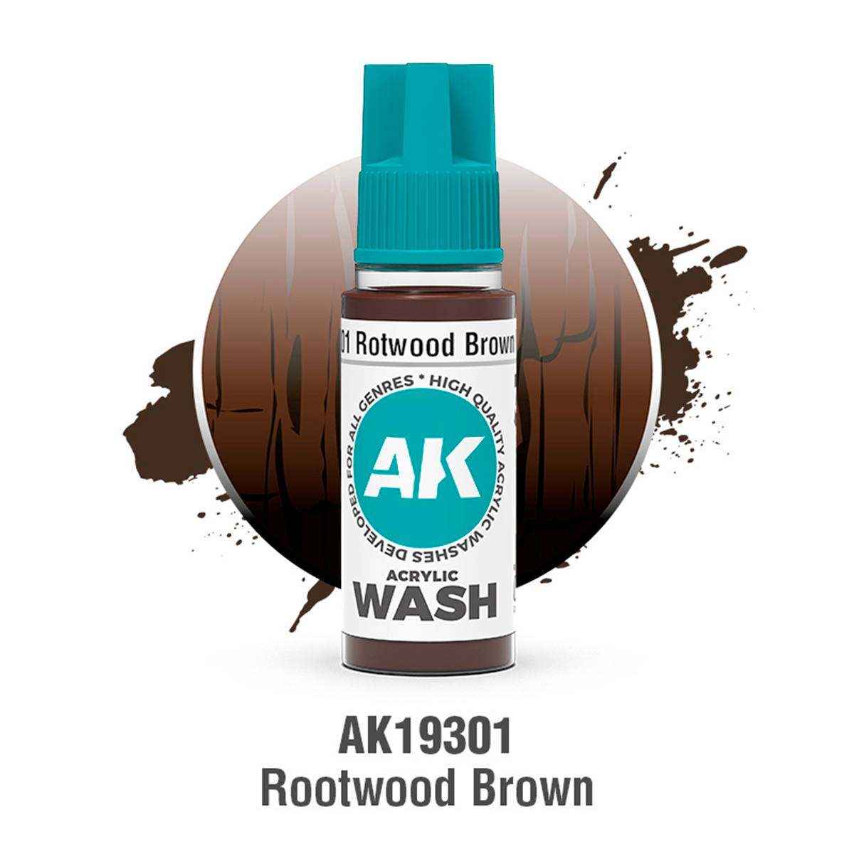 Marrón Madera Podrida – Lavado Acrílico