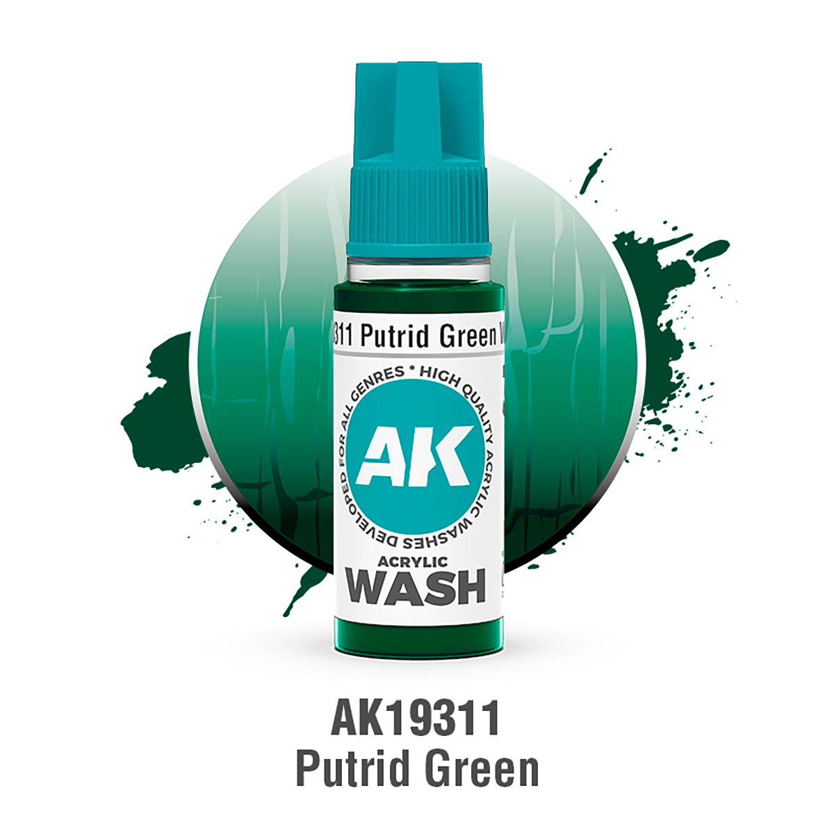Verde Pútrido – Lavado Acrílico