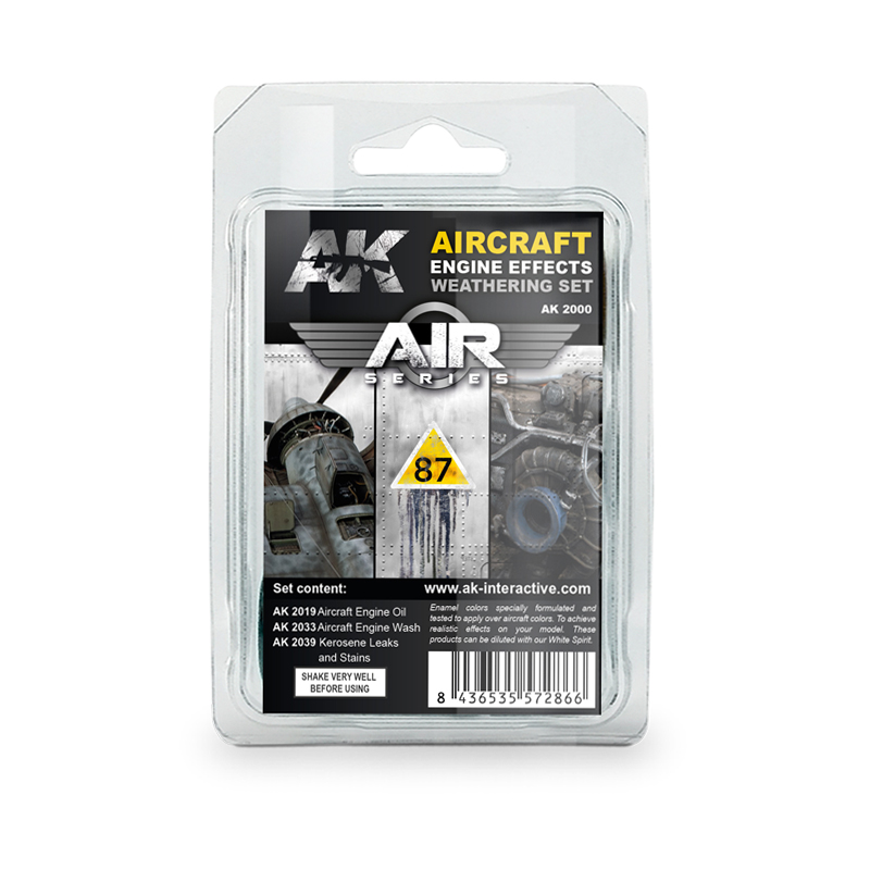 Set de Efectos de Weathering para Motores de Avión (Serie Air)