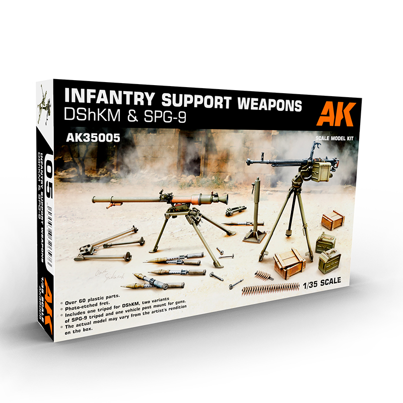Infantry Support Weapons DSHKM & SPG-9, 1/35