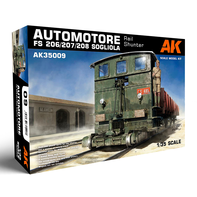 Automotore FS 206/207/208 Sogliola Rail Shunter 1/35 – Tren de Maniobras