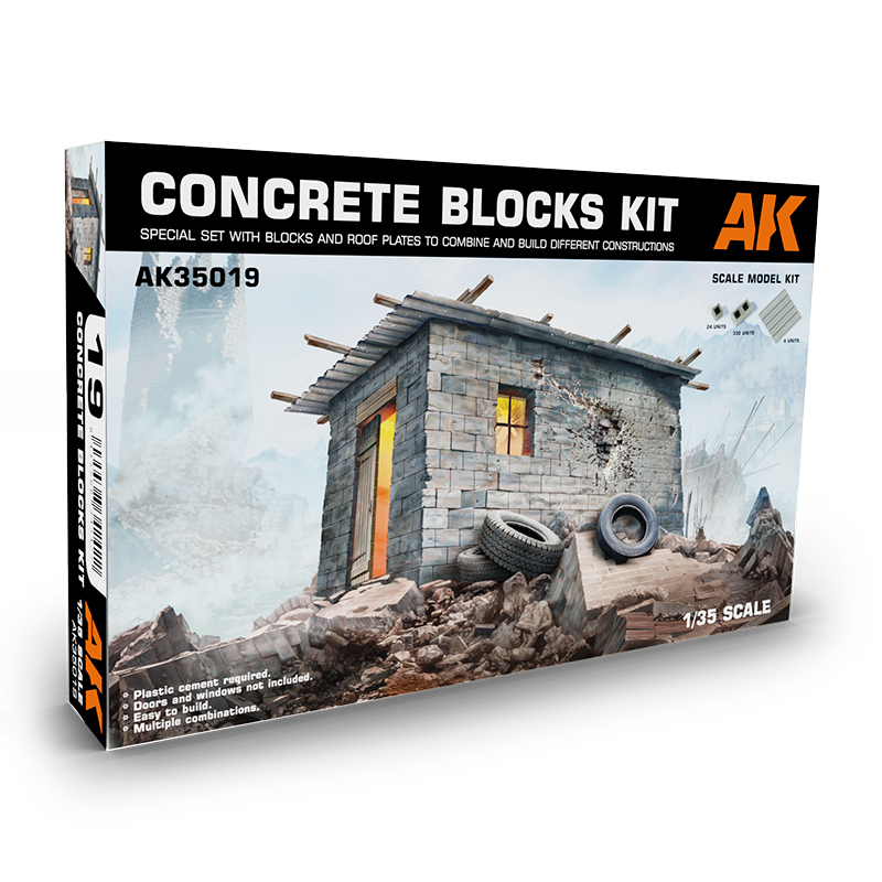 Concrete Blocks Kit 1/35 – Kit de Bloques de Hormigón