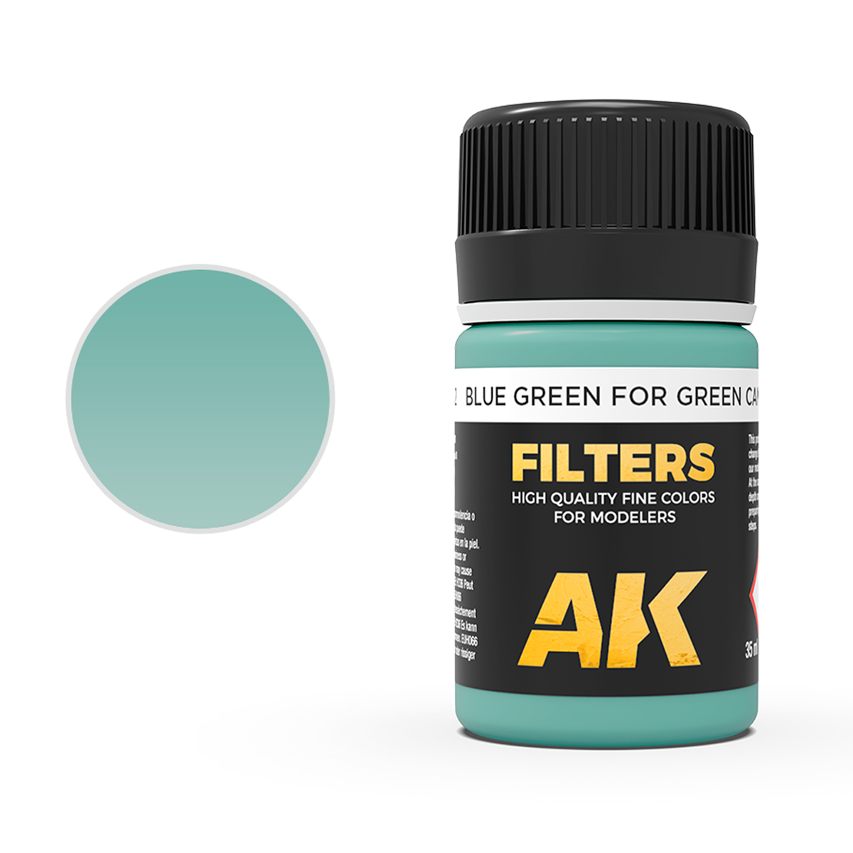 Filtro Verde Azulado para Camuflaje Verde
