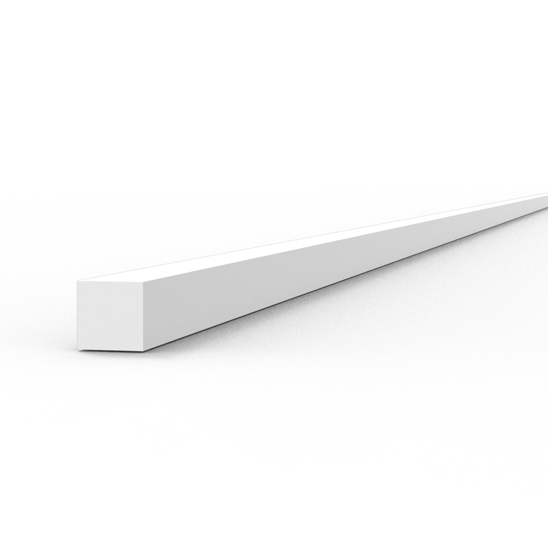 Tiras 1.00 X 1.00 X 350mm – Tira de Estireno – (10 Unidades)