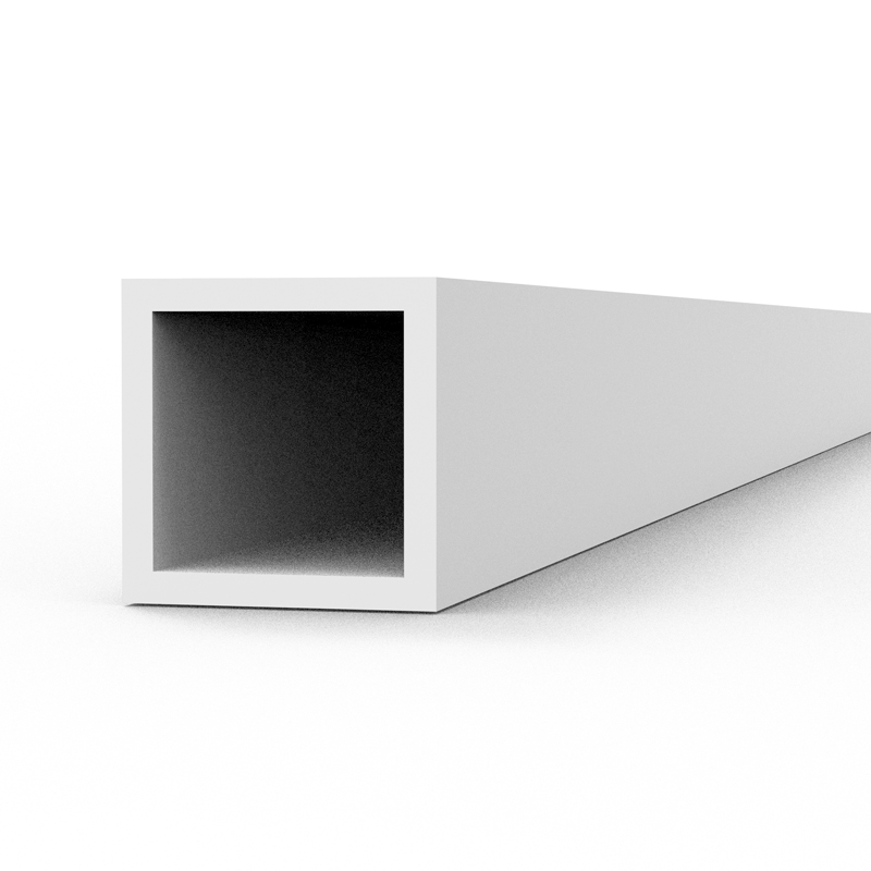 Tubo Hueco Cuadrado 3.00 X 350mm – Tubo Hueco Cuadrado de Estireno – (3 Unidades)