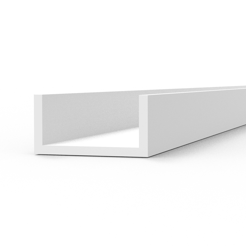 Canal u 4.0 Ancho X 350mm – Canal u de Estireno – (3 Unidades)