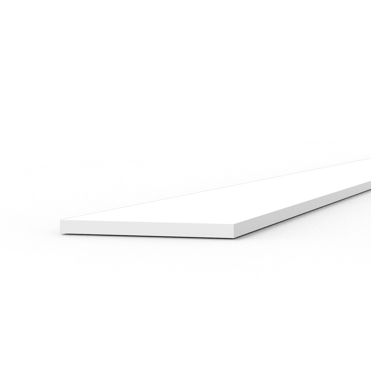 Tiras 0,25 × 4,00 × 350 mm – Tira de Abs – 10 Unidades por Bolsa