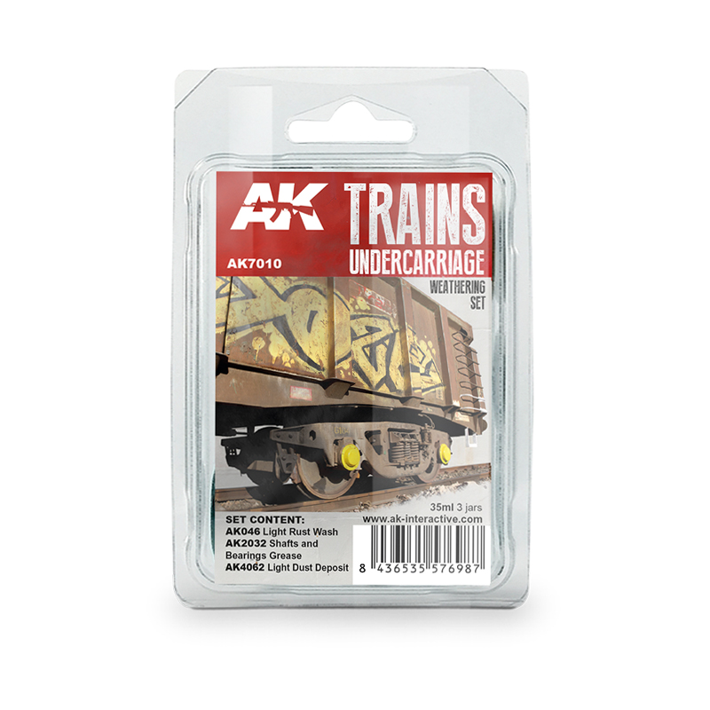 Set Efectos Weathering Bajos / Partes Inferiores Tren