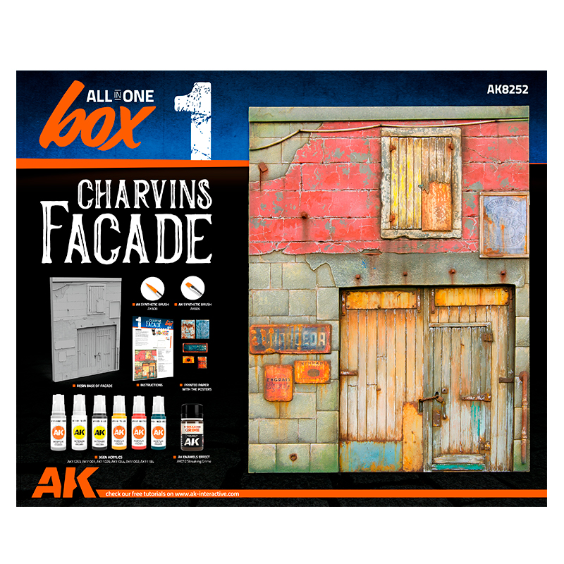 Set Todo en Uno – Caja 1 – Fachada Charvins – 3GEN Pintura Acrilica