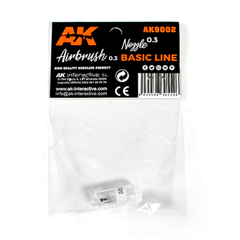 Boquilla de 0,3 para Aerógrafo AK