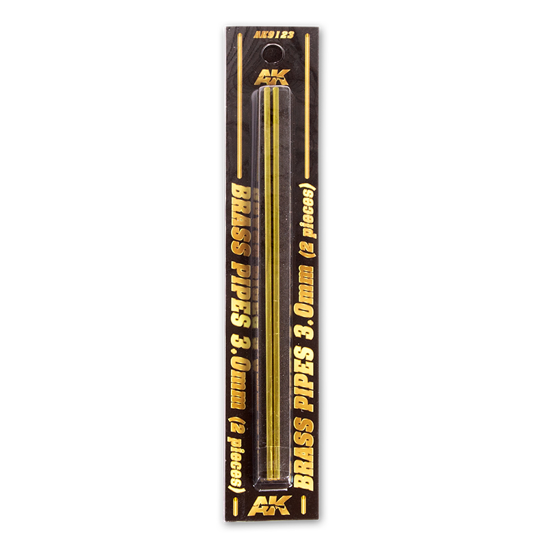 Tubos de Latón 3.0mm Ø. 2 Unidades