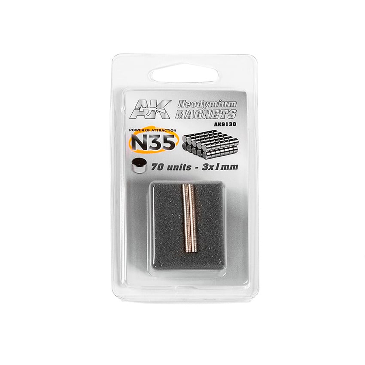 Imán de Neodimio 3×1MM N35