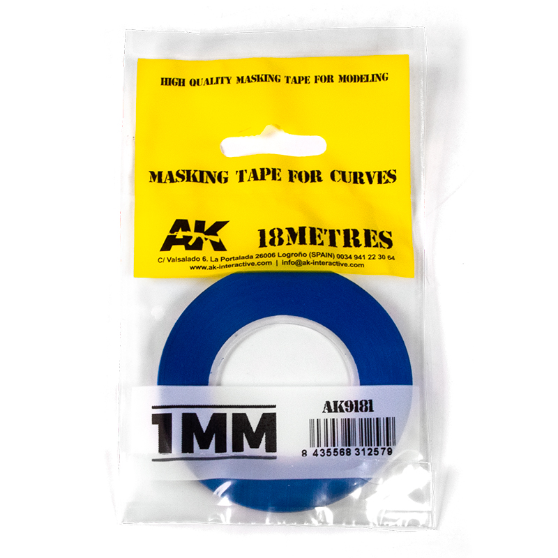 Cinta de Enmascarar para Curvas 1mm