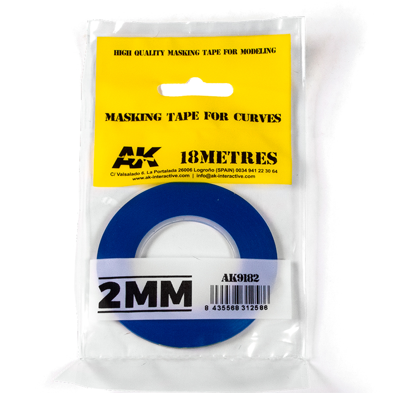 Cinta de Enmascarar para Curvas 2mm