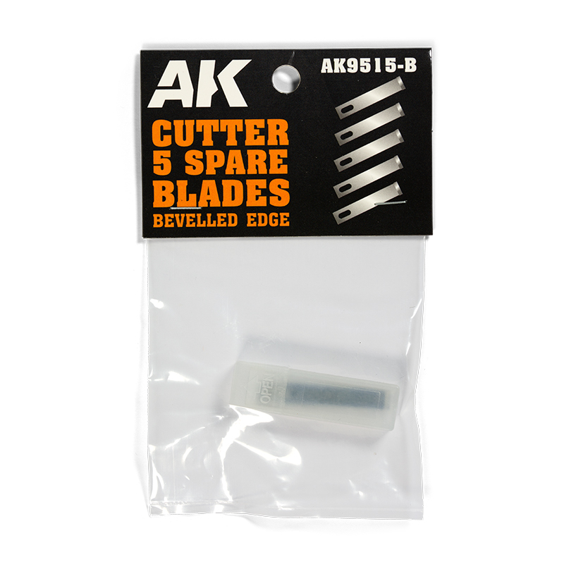Cuchillas de Filo Biselado (5 Repuestos) para AK Hobby Knife