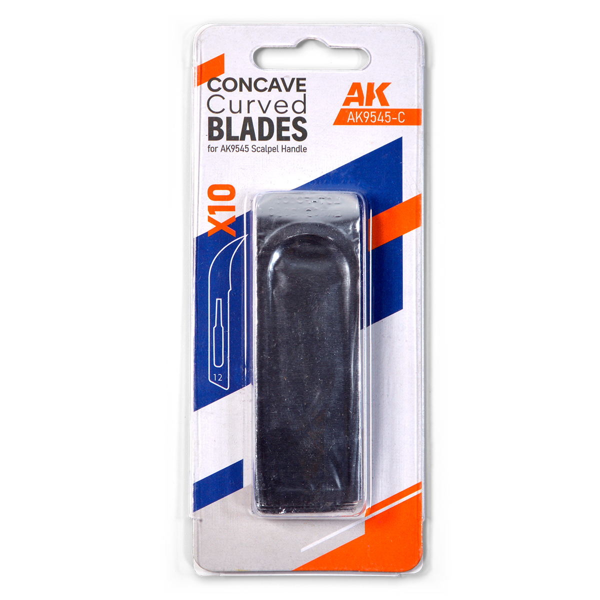 Cuchillas Curvadas Cóncavas para AK9545 (10 Unidades)
