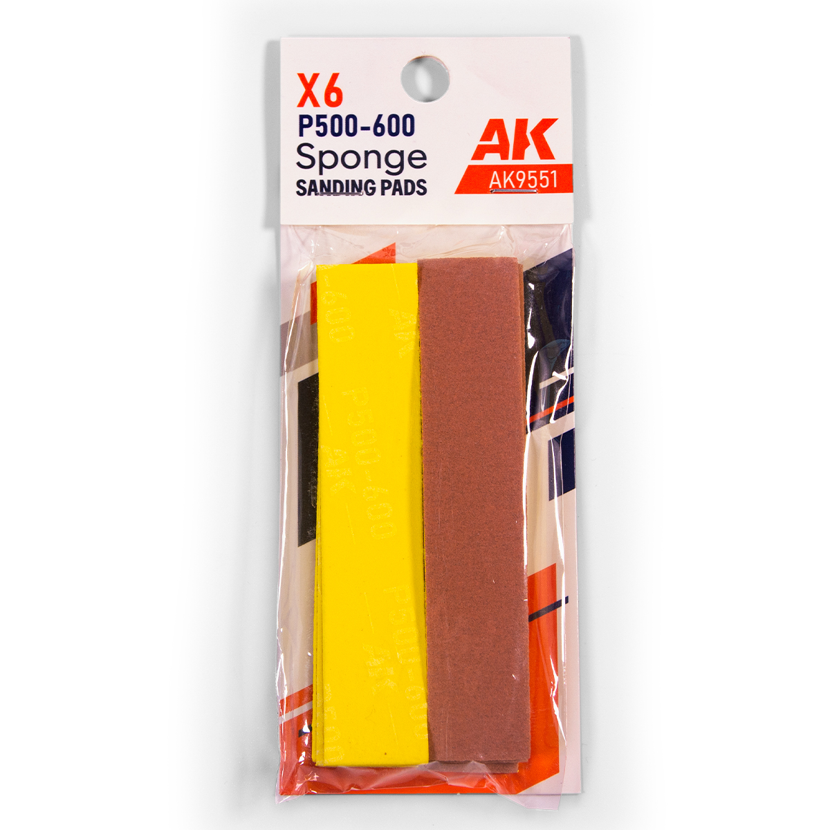 Esponja Abrasiva Grano P500-600 (6 Unidades)