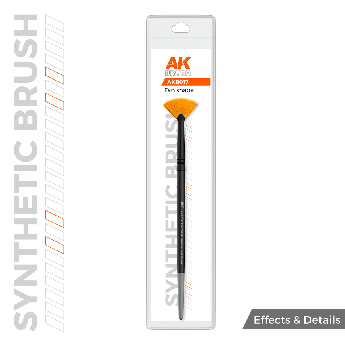 Pincel Sintético AK – Abanico