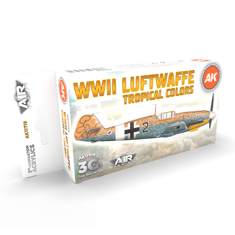 Set Colores Tropicales de la Luftwaffe de la 2GM – 3GEN Pintura Acrilica
