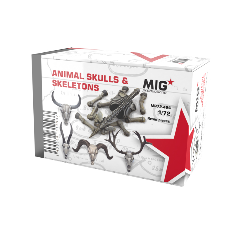 Animal Skulls & Skeletons 1/72