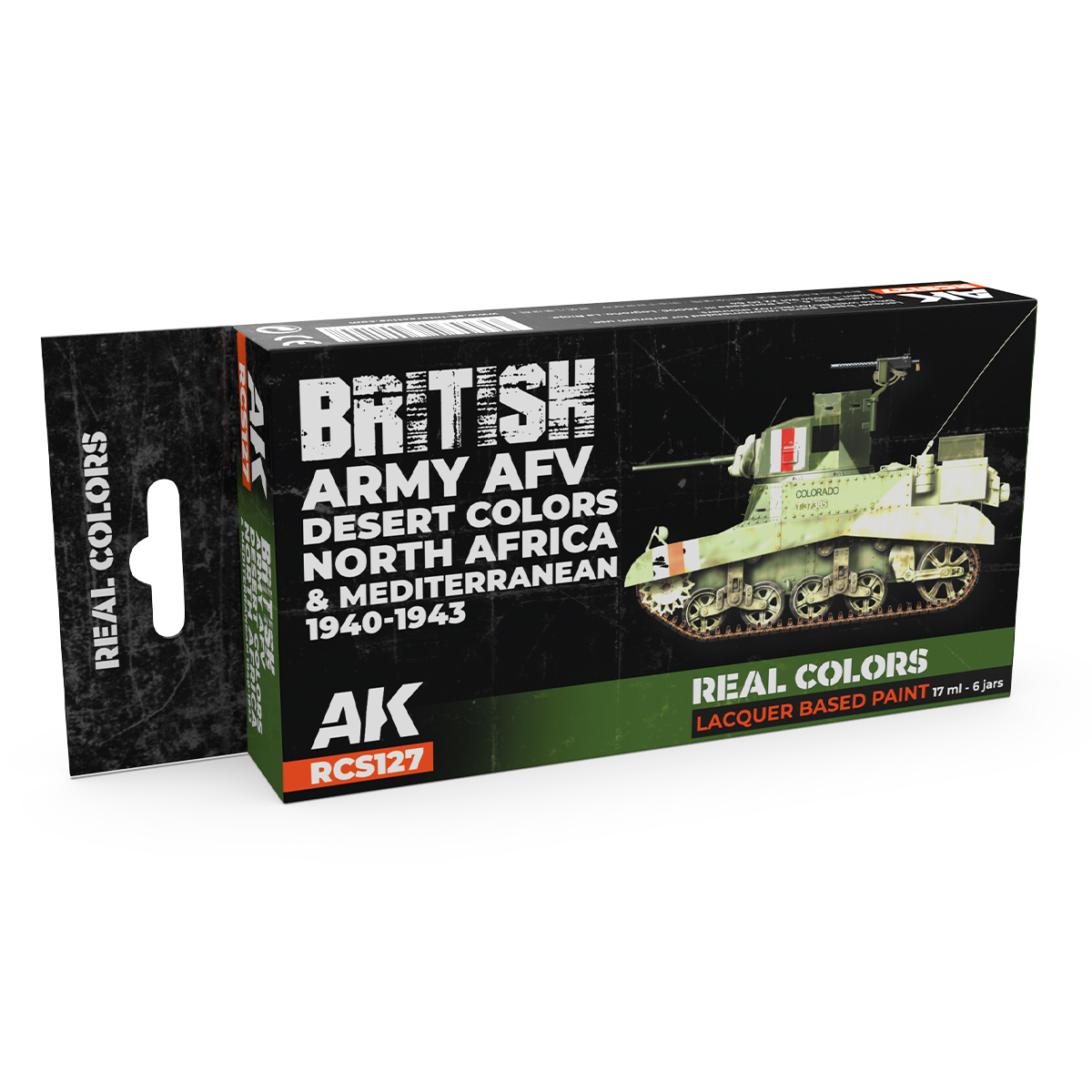 Set AFV Británicos Desierto. Norte de África y Mediterráneo 1940-1943 – Color Real