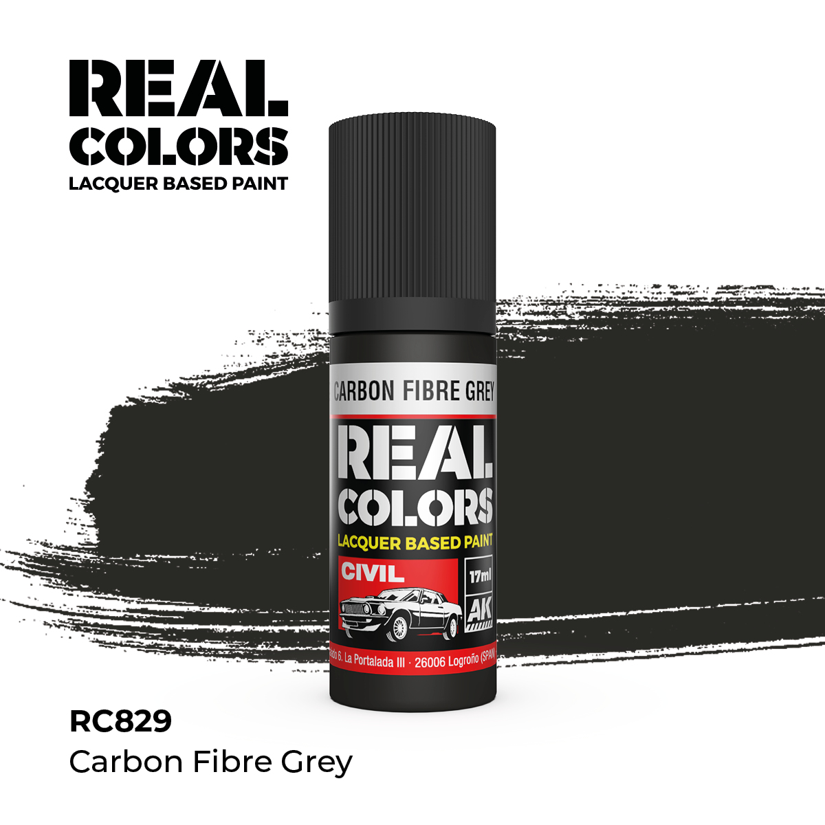 Gris Fibra de Carbono – Color Real