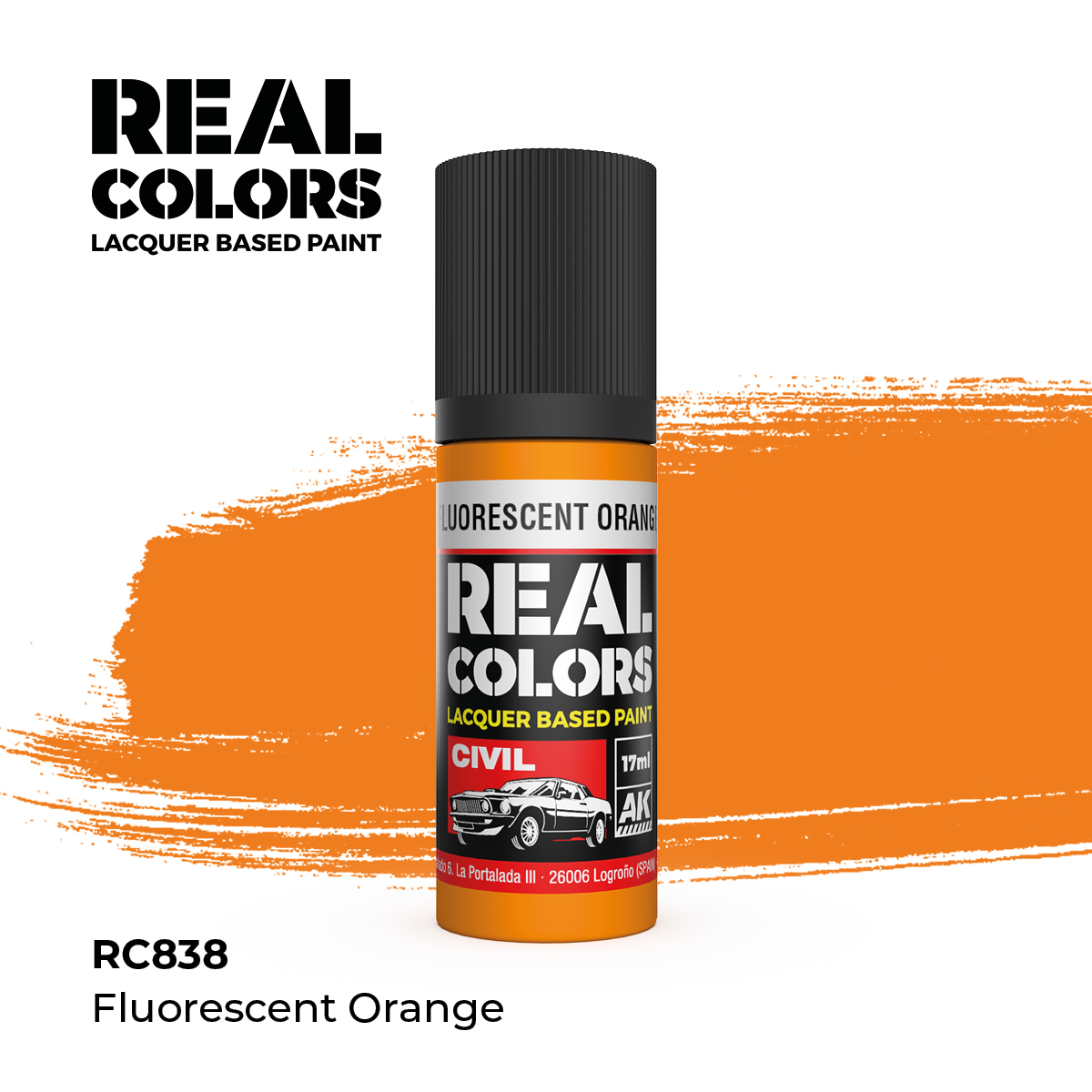 Naranja Fluorescente – Color Real
