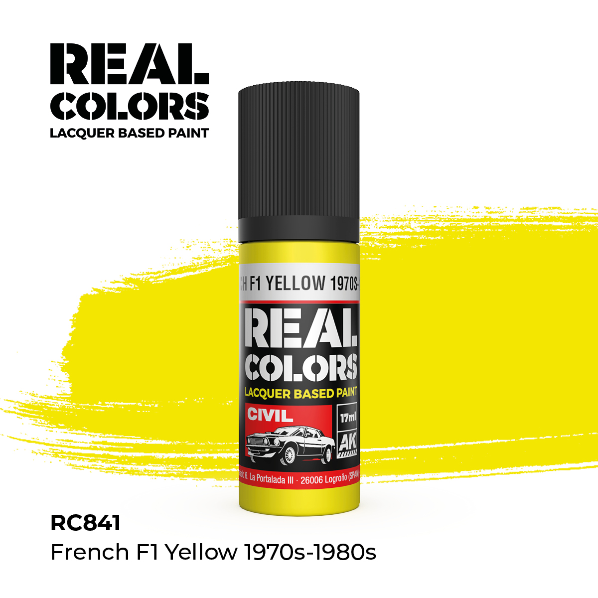 Amarillo F1 Francés 1970s-1980s – Color Real