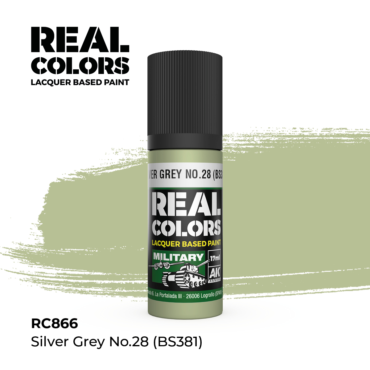 Gris Plata Nº28 (BS381) – Color Real
