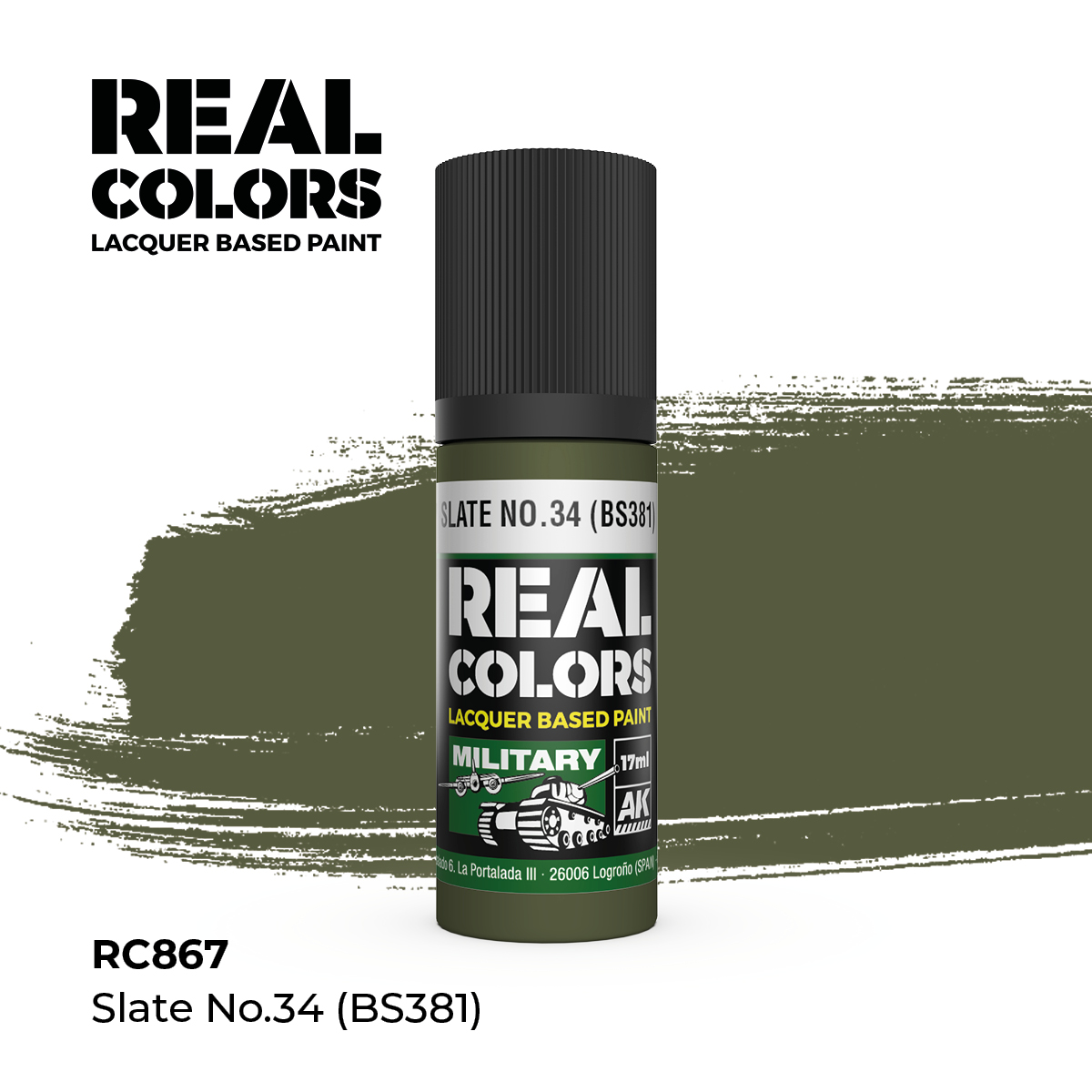 Pizarra Nº34 (BS381) – Color Real
