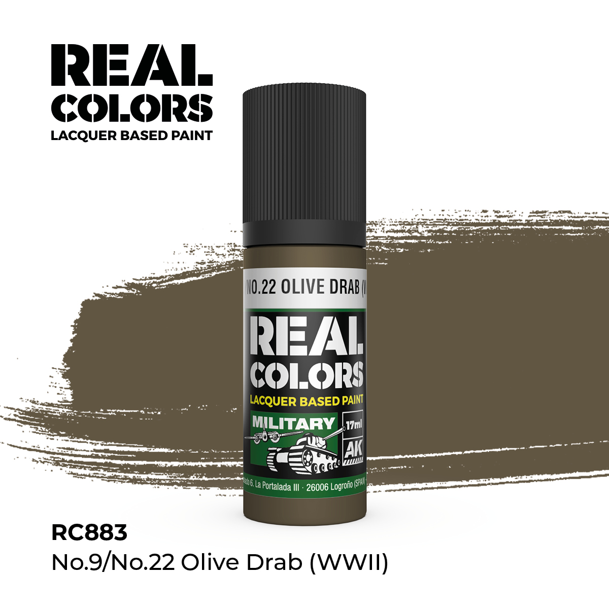 Nº9/Nº22 Olive Drab (2GM) – Color Real