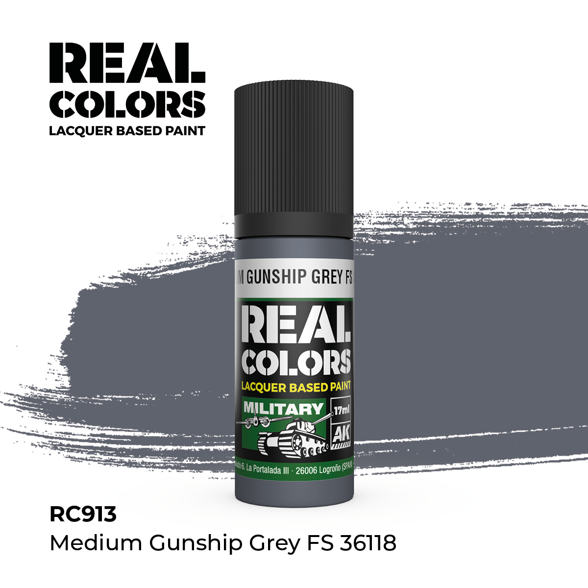 Gris Gunship Medio FS 36118 – Color Real